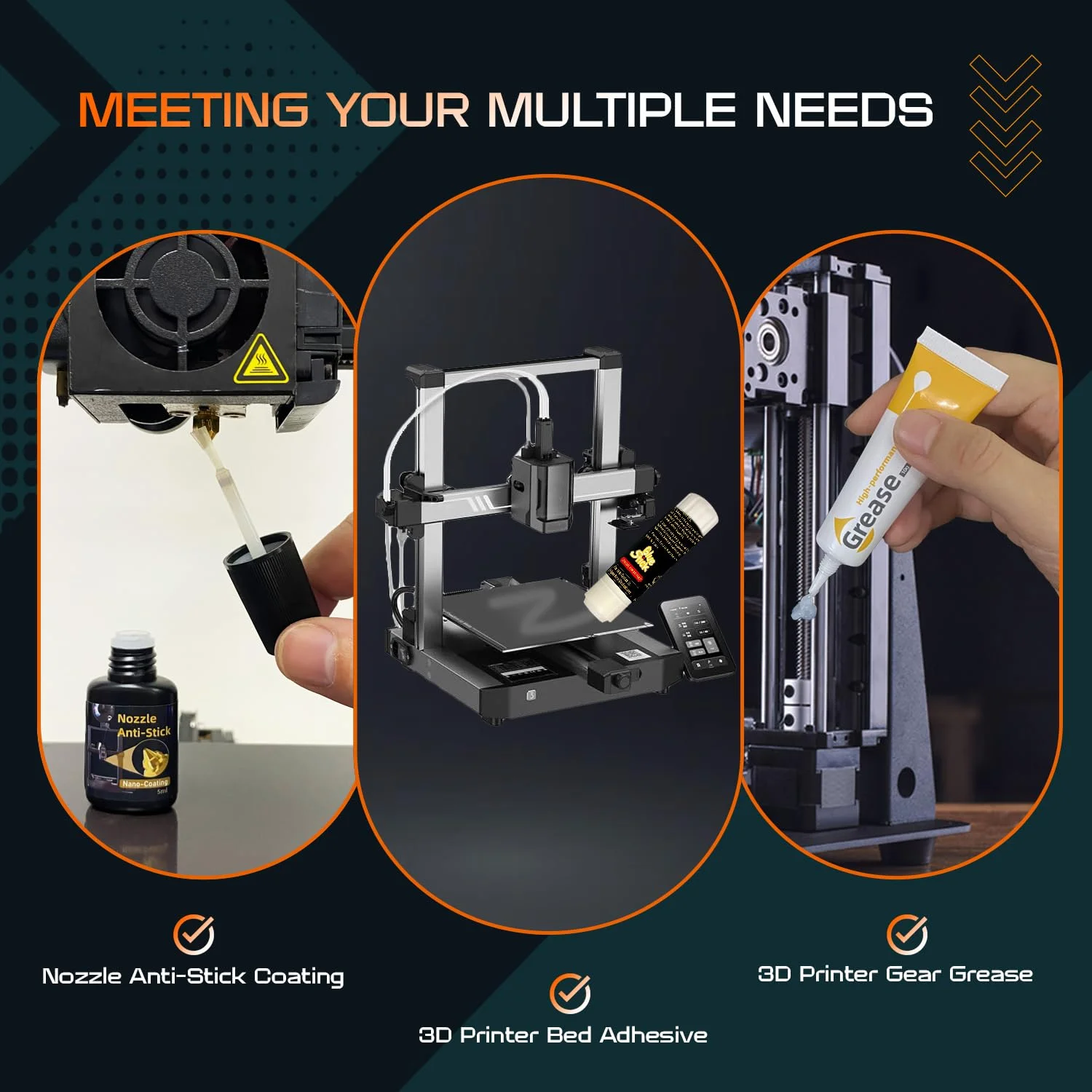 مجموعه 6 عددی لوازم جانبی پرینتر سه بعدی، کیت ابزار پرینتر سه بعدی شامل پوشش نچسب نازل، گریس روان کننده، چسب های چسبنده ملزومات چاپ سه بعدی مجموعه 6 عددی لوازم جانبی پرینتر سه بعدی، کیت ابزار پرینتر سه بعدی شامل پوشش نچسب نازل، گریس روان کننده، چسب های چسبنده ملزومات چاپ سه بعدی