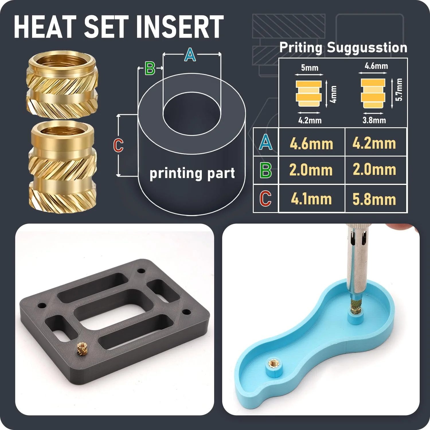 مجموعه 630 عددی اتصالات رزوه ای M3 – مهره های شش گوش، واشر، پیچ های سر استوانه ای – اتصالات M3 برای پرینت سه بعدی، سازگار با PLA/ABS، سازماندهی شده در جعبه پلاستیکی