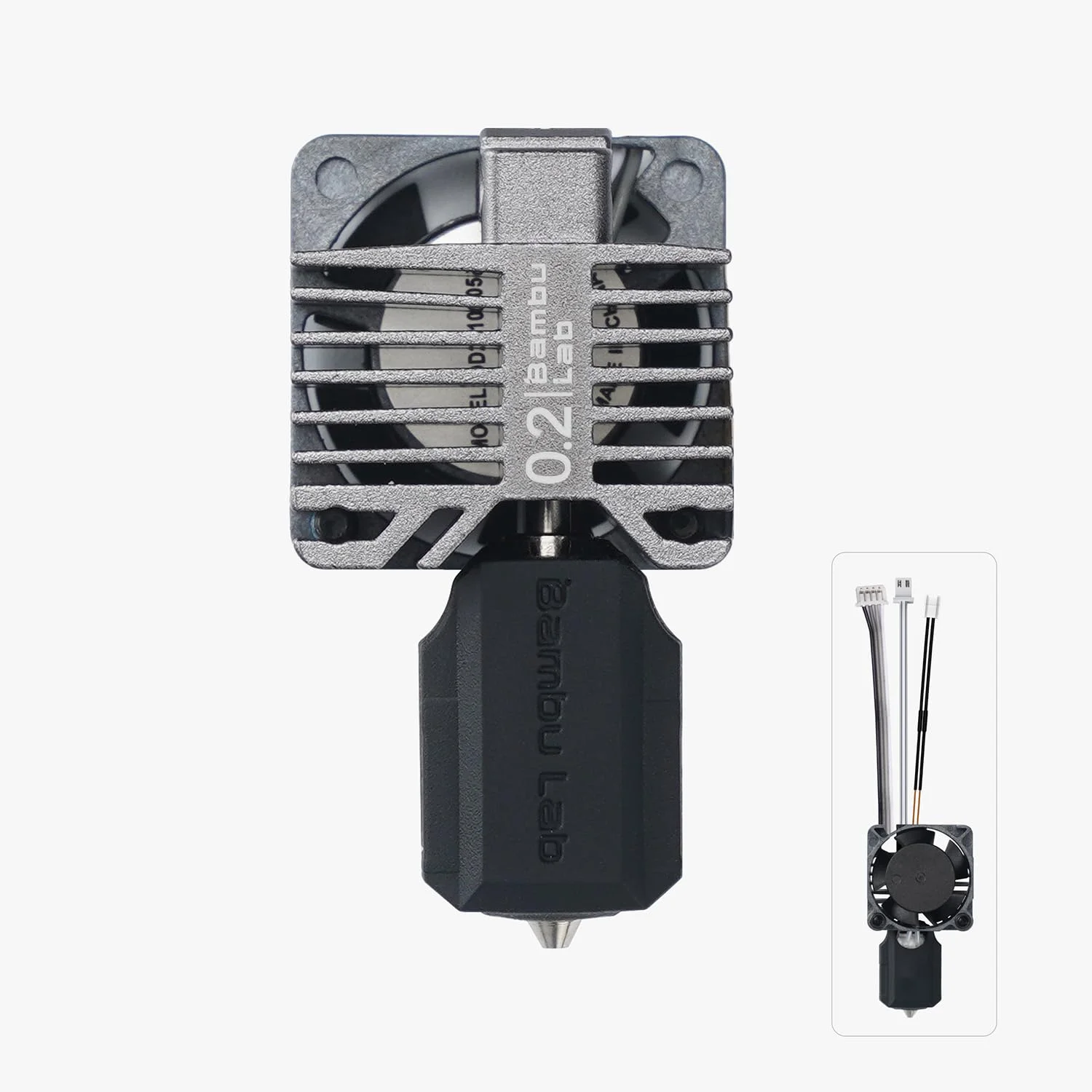 هات‌اند کامل فلزی استیل ضد زنگ سری X1 به همراه فن برای پرینتر سه بعدی Bambu Lab X1C X1 با نازل 0.2 میلی‌متری