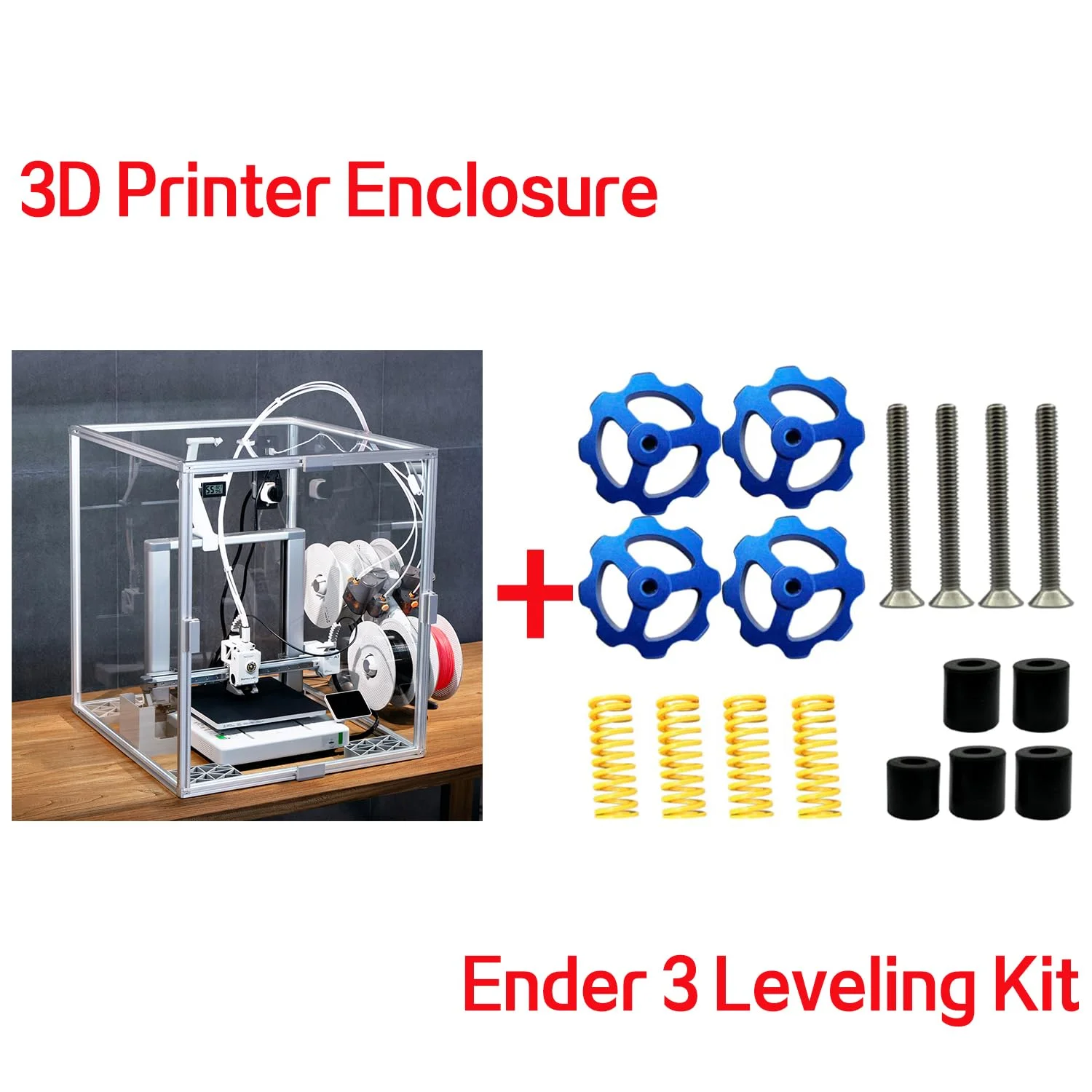 محفظه پرینتر سه بعدی + کیت تراز