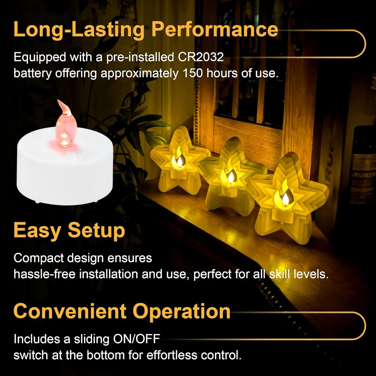 ست چراغ چای ال ای دی چاپ سه بعدی - قرمز - بسته 12 عددی - سازگار با مدل های Bambu Lab مدل D37.2x36.6mm مجموعه شمع چراغ چای ال ای دی با چسب 3M و فایل USB (چراغ چای-12PCS-قرمز)