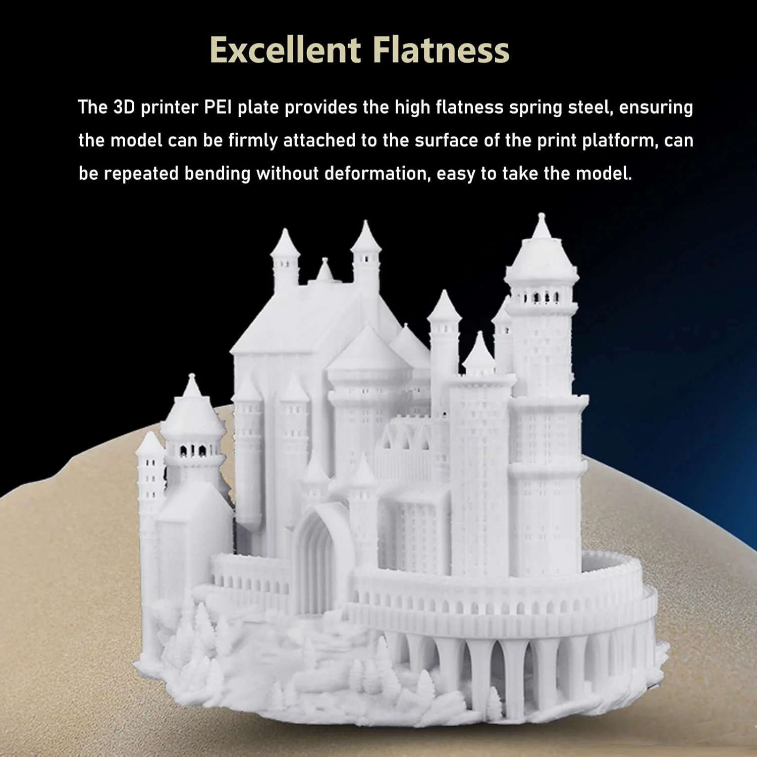 صفحه فولادی فنری PEI با بافت 235x235 میلی‌متر، صفحه تخت گرم شونده مغناطیسی انعطاف‌پذیر PEI، صفحه ساخت Ender 3 V3 SE برای Creality K1C/K1/Ender 3 V3/Ender 3/Ender 3 Pro/Ender 3 V2/Ender 3 V2 Neo