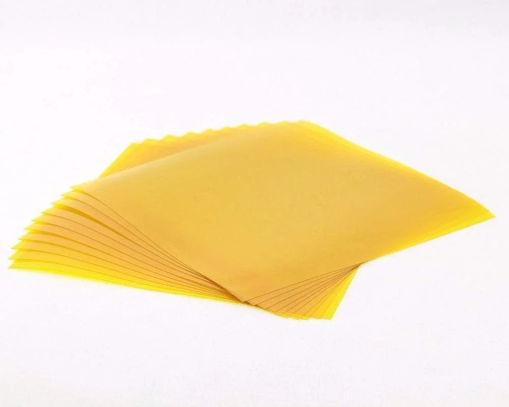 20 عدد برگه نوار پلی‌آمید برای صفحه گرم شونده پرینترهای XYZ Printing Da Vinci Jr/da Vinci Mini/Mini Maker/1.0 Square، سایز 6 اینچ/200 (سایز: 6x6 اینچ)