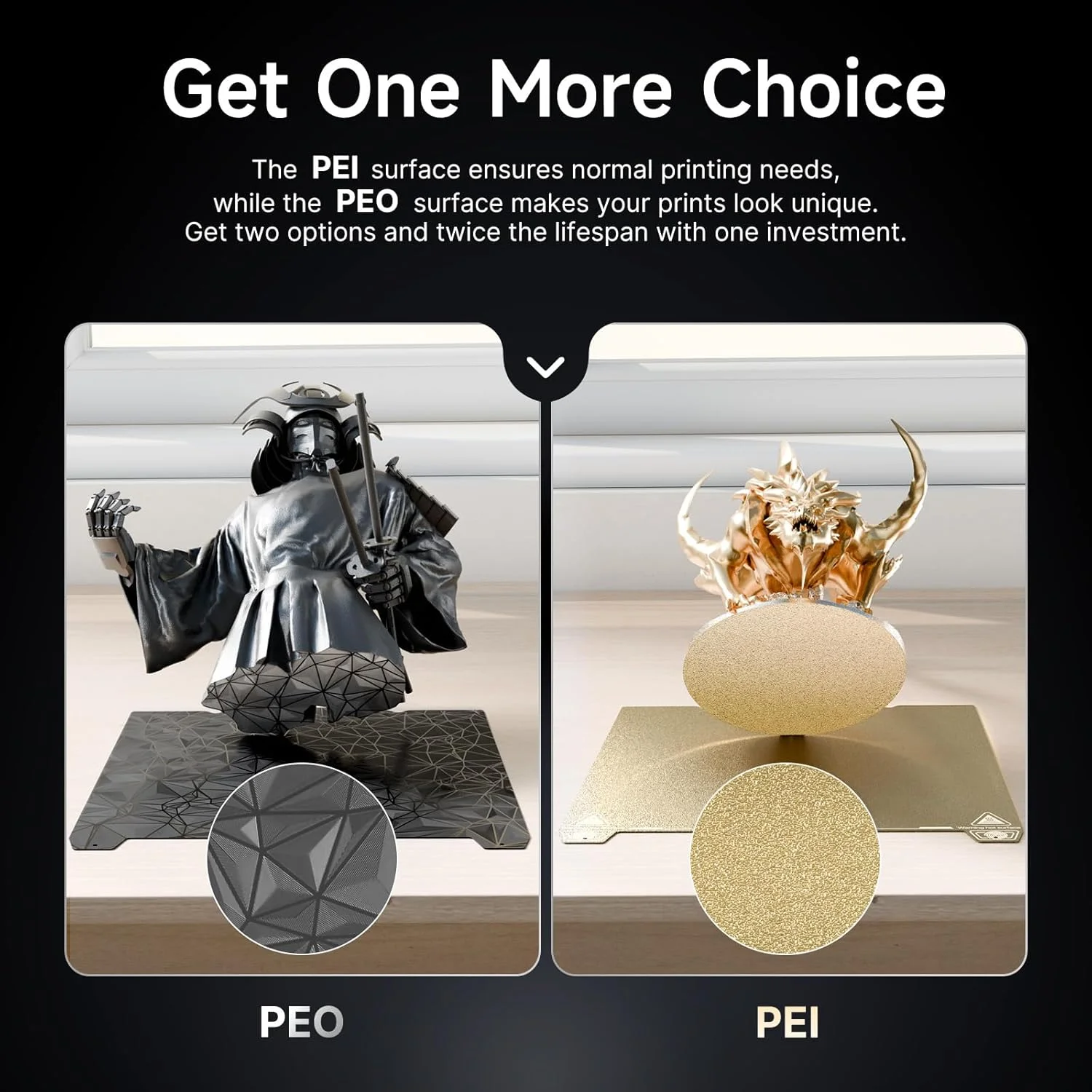 صفحه دو طرفه PEI + PEO و صفحه ساخت مغناطیسی انعطاف پذیر YOOPAI، بستر چاپگر سه بعدی 235x235 میلی متر برای Creality Ender 3 V3 SE/KE /K1/K1C/ Ender 3/Ender 3 V3/3 Pro/ 5 S1/ 3 S1 Pro/3 Neo