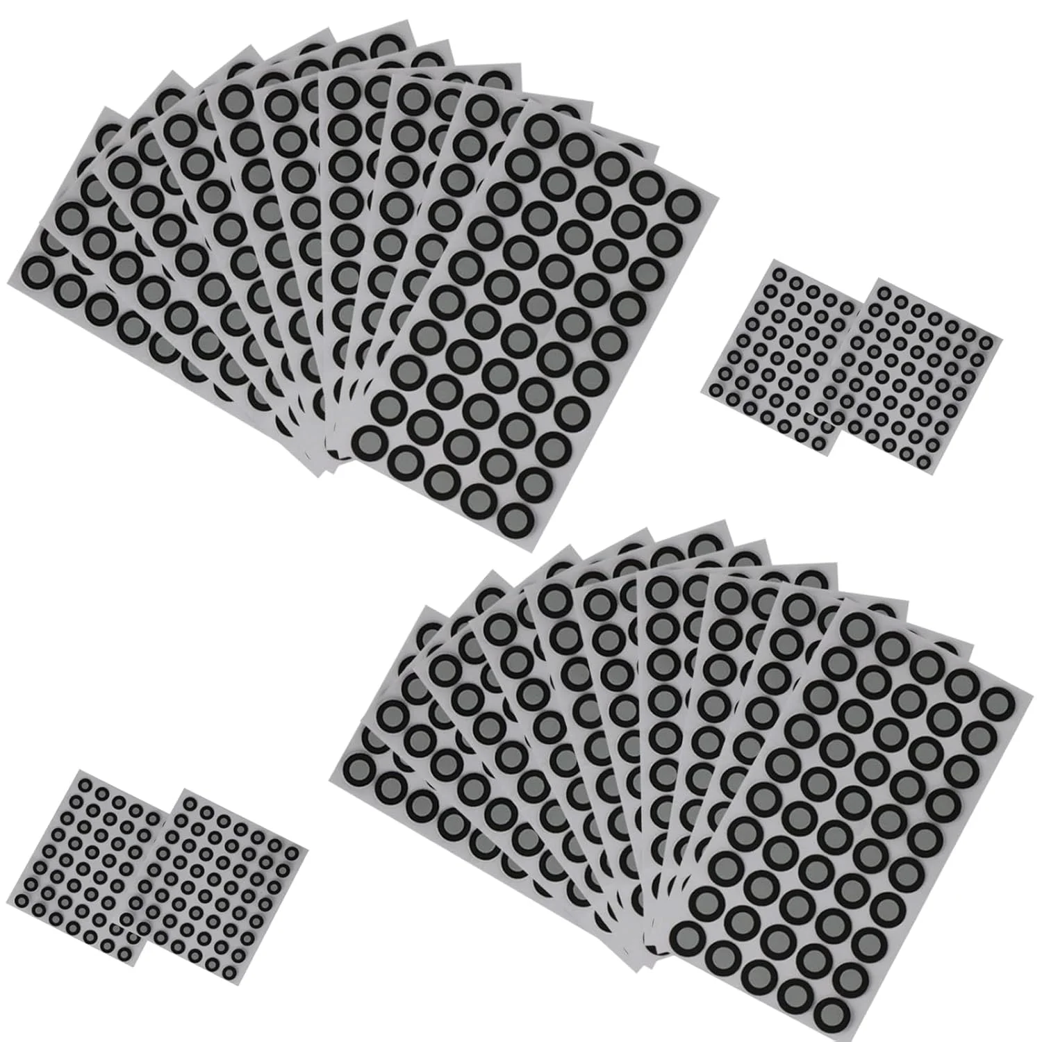 1224 عدد نشانگر اسکن سه بعدی برای اسکنرهای سه بعدی - نقاط نشانه گذاری بازتابنده بالا و نقاط موقعیت یابی، 1000 + 224 عدد برچسب برای افزایش دقت اسکن سه بعدی (6 میلی متر و 3 میلی متر)