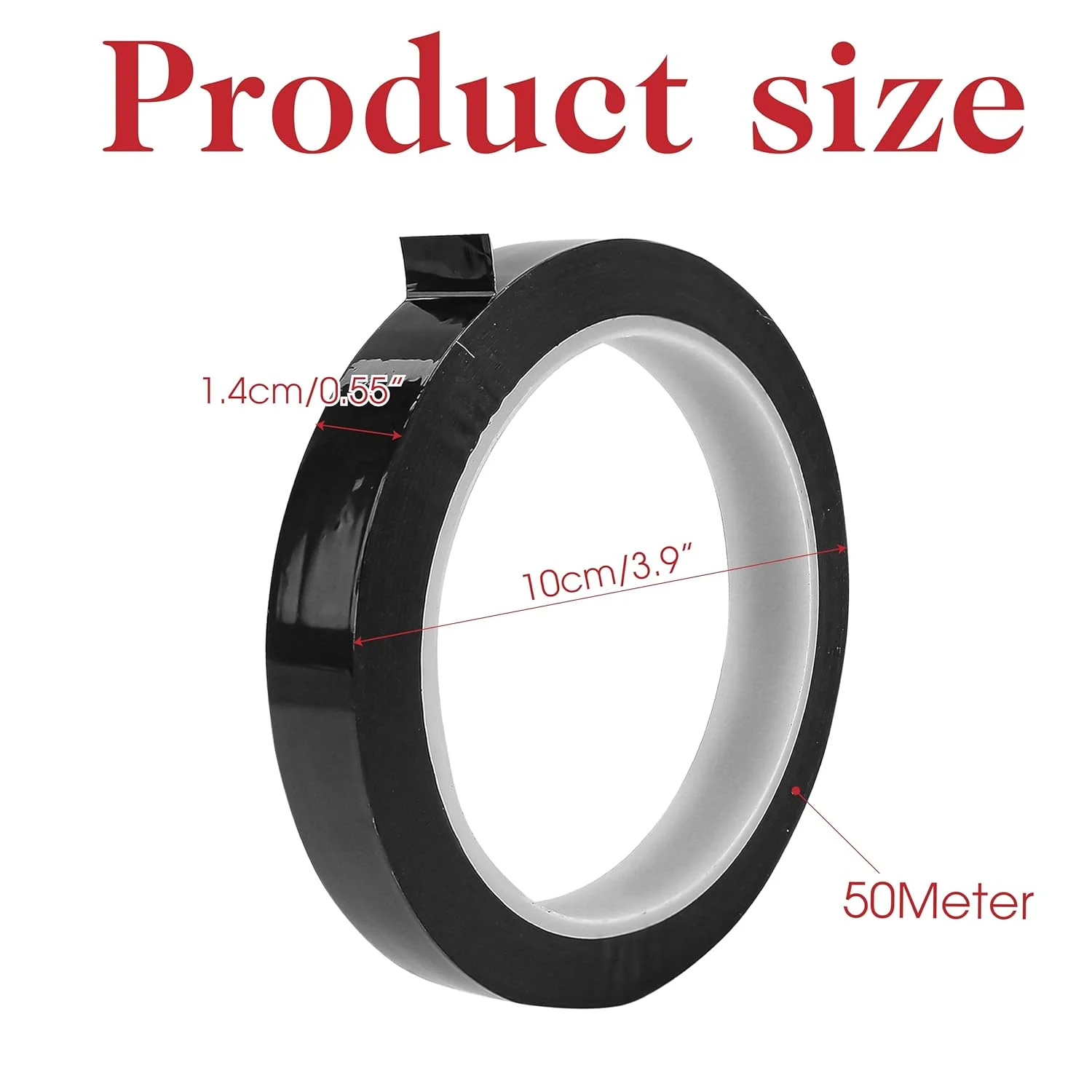 دو عدد نوار چسب پرینتر سه بعدی 14 میلی متر در 50 متر، نوار حاشیه سایه دار برای پرینترهای سه بعدی LCD