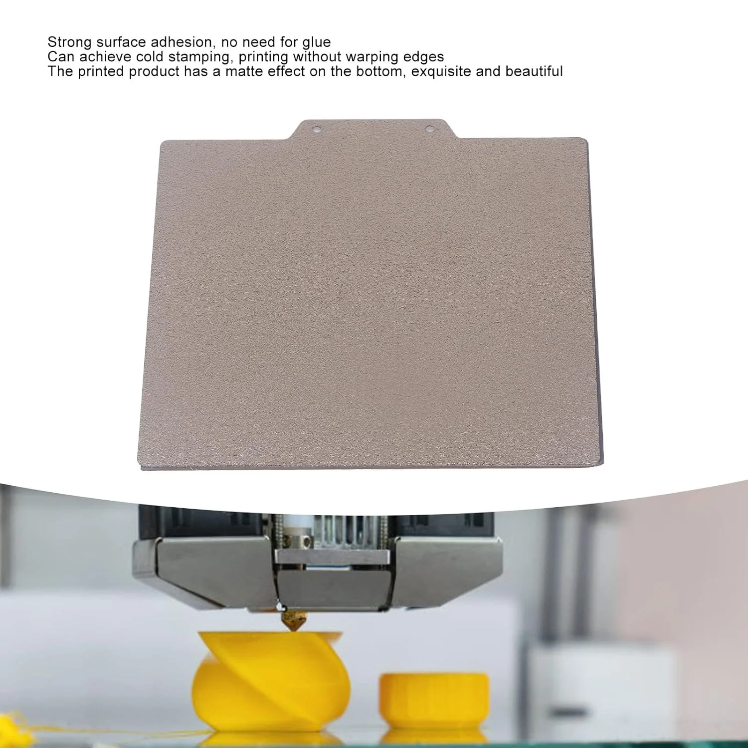 صفحه ساخت پرینتر سه بعدی، صفحه ساخت انعطاف پذیر 150x150 میلی متر، ضد خش، مقاوم در برابر سایش و دمای بالا برای چاپ