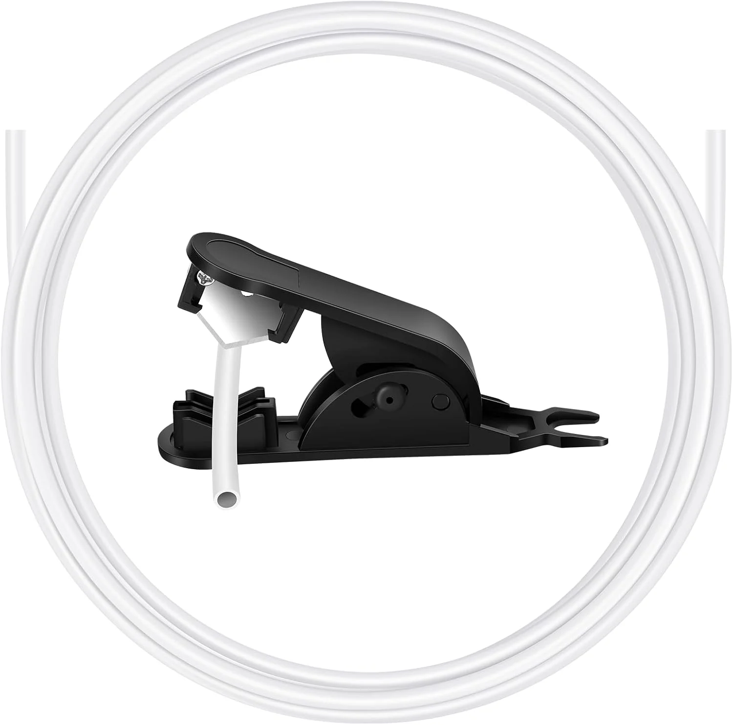 لوله PTFE به طول 5 متر (1.75 میلی متر) مناسب برای فیلامنت - لوله با قطر داخلی 2.5 میلی متر × قطر خارجی 4 میلی متر Bowden به همراه کاتر، مقاوم در برابر حرارت 260 درجه سانتیگراد، مناسب برای پرینترهای سه بعدی، سفید