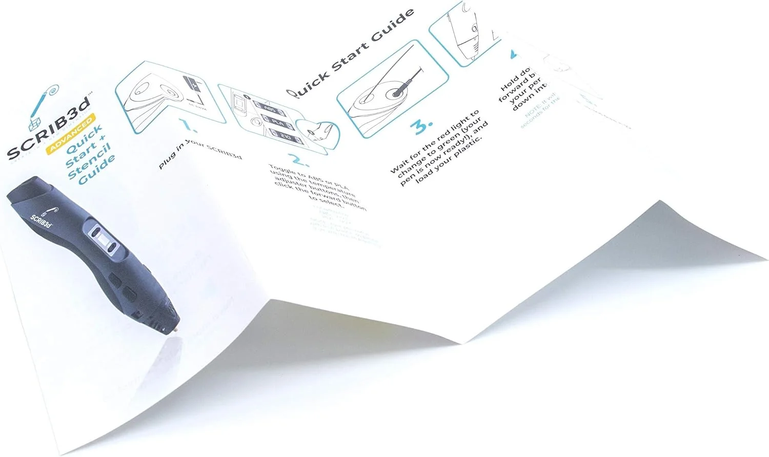 قلم چاپ سه بعدی پیشرفته SCRIB3D به همراه 2 رنگ اولیه و بسته پرکننده PLA با 10 رنگ متنوع