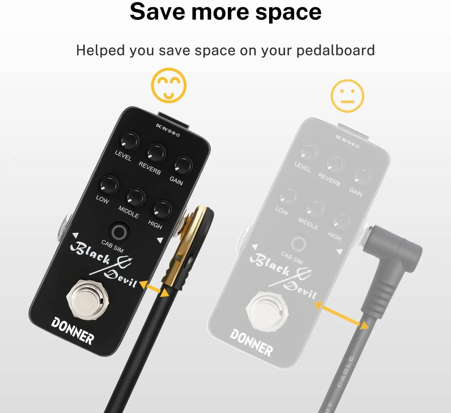 کابل پچ گیتار زاویه دار Donner EC889X6، 15 سانتی متر، مناسب پدال های افکت، با طراحی تخت و تکنولوژی In-Out، مشکی، بسته 6 عددی | EC889X6 کابل پچ گیتار زاویه دار Donner EC889X6، 15 سانتی متر، مناسب پدال های افکت، با طراحی تخت و تکنولوژی In-Out، مشکی، بسته 6 عددی | EC889X6
