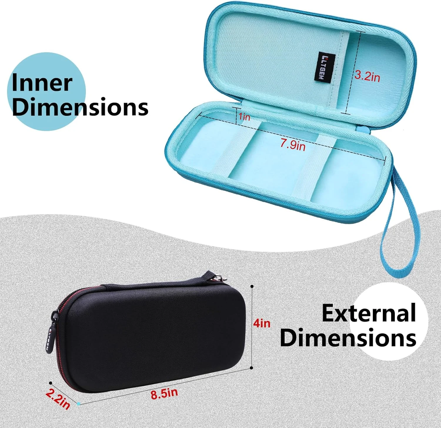 کیف حمل قلم چاپ سه بعدی سازگار با SCRIB3D Advanced / MYNT3D Super / SCRIB3D P1، کابل شارژ، دوشاخه و فیلامنت، مشکی (فقط کیف)