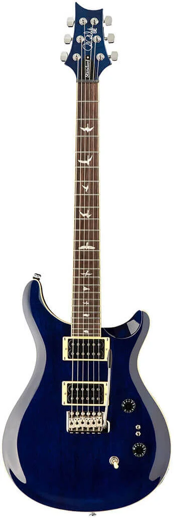 گیتار الکتریک PRS SE Standard 24-08، بدنه ماهون، 24 فرت، صفحه انگشت‌گذاری رزوود، طول دسته 25 اینچ، دسته میپل، پیکاپ‌های 85/15 "S" Bass & Treble، آبی شفاف | ST844TB