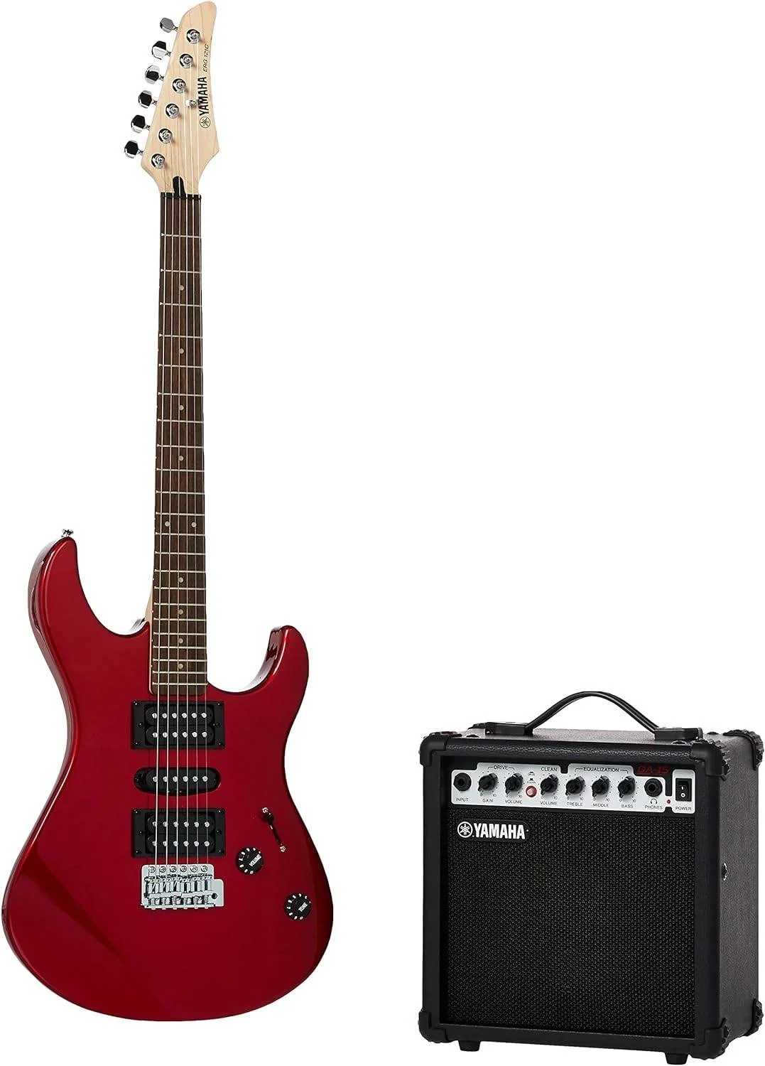 پکیج گیتار الکتریک یاماها ERG121GPII (قرمز متالیک)