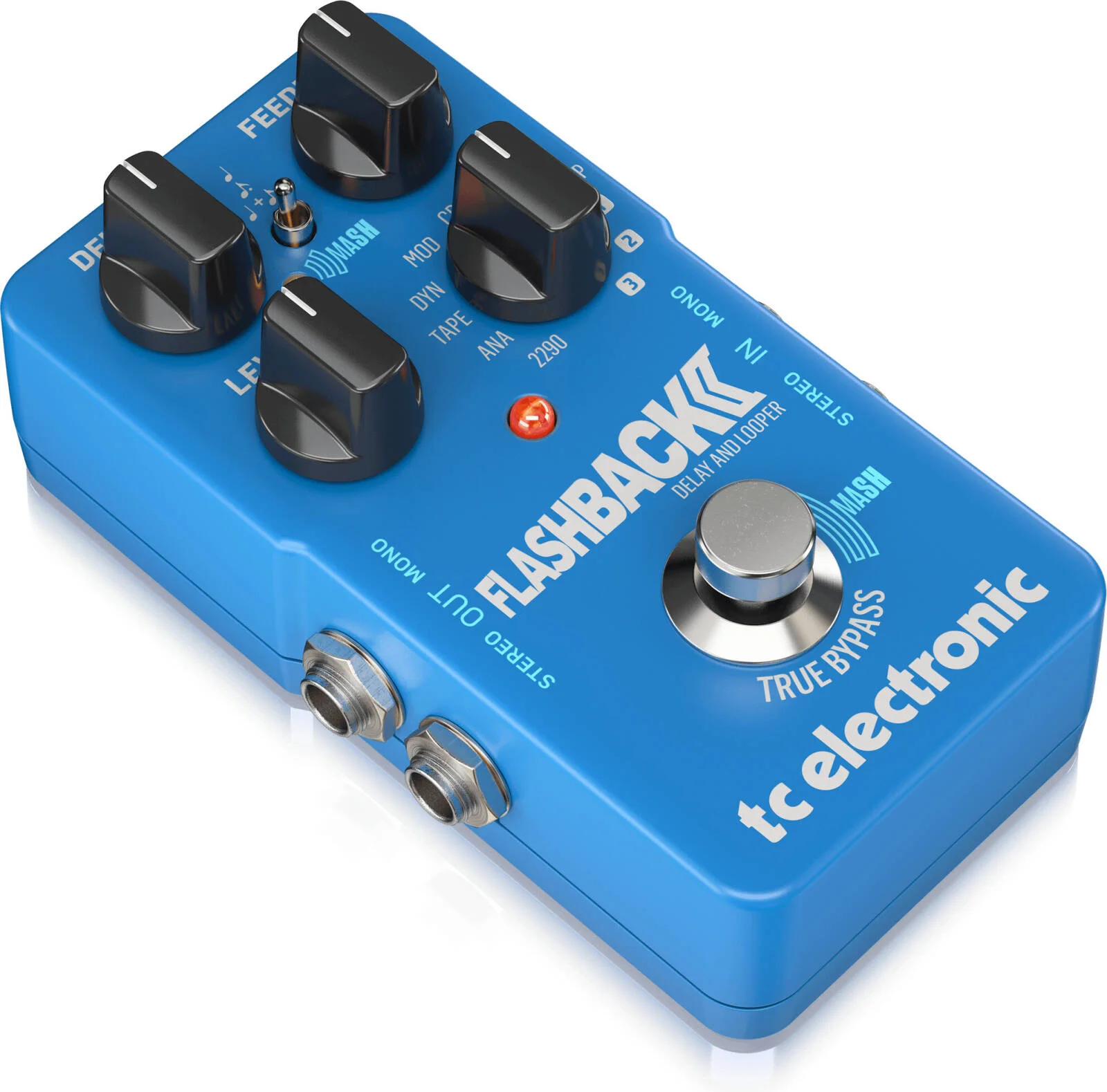 پدال دیلی و لوپر TC Electronic Flashback، دارای 3 اسلات TonePrint اختصاصی، 8 دیلی شامل Tape Warble فوقالعاده واقعی و Self-Oscillation، 3 زیرمجموعه دیلی با نت چهارم | FLASHBACK&DELAY پدال دیلی و لوپر TC Electronic Flashback، دارای 3 اسلات TonePrint اختصاصی، 8 دیلی شامل Tape Warble فوقالعاده واقعی و Self-Oscillation، 3 زیرمجموعه دیلی با نت چهارم | FLASHBACK&DELAY