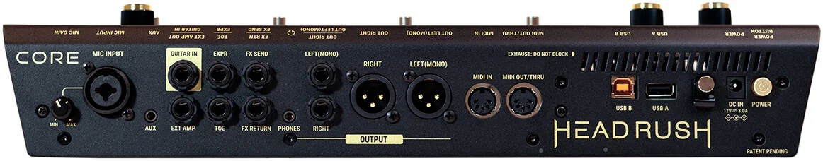 واحد پردازشگر چند افکتی/مدلساز آمپلی فایر/پردازشگر وکال گیتار HeadRush Core