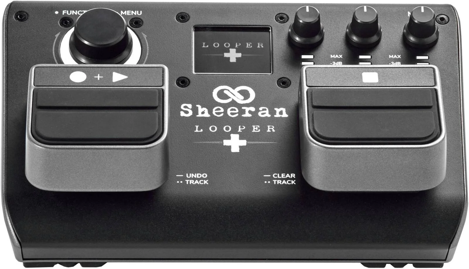 پدال لوپر دو مسیره Sheeran Looper + برای گیتار، بیس، کیبورد، وکال و موارد دیگر، با 128 حافظه لوپ، 4 حالت لوپینگ، صفحه نمایش LED و رابط صوتی