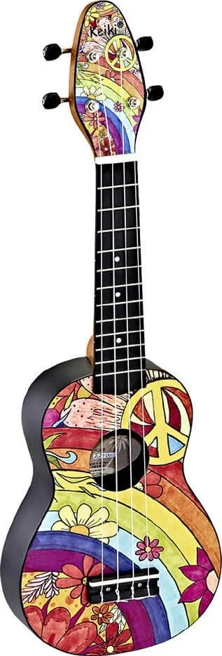 یوکللی سوپرانو طرح دار Ortega Keiki K2 مدل Piece 68 به همراه کیف بند دار، کوک کننده، بند قلاب دار و 5 پیک