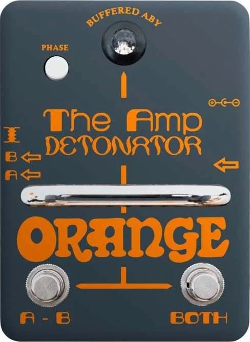 پدال انتخابگر آمپلی فایر دوگانه Orange Amp Detonator AB/Y با خروجی ایزوله، اصلاح فاز و سوئیچینگ بی صدا | Amp Detonator