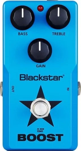 پدال بوست گیتار Blackstar LT Boost Compact 9 V با بیس، تریبل و گین، مدار Valve-Clipping انحصاری با پاسخگویی واقعی