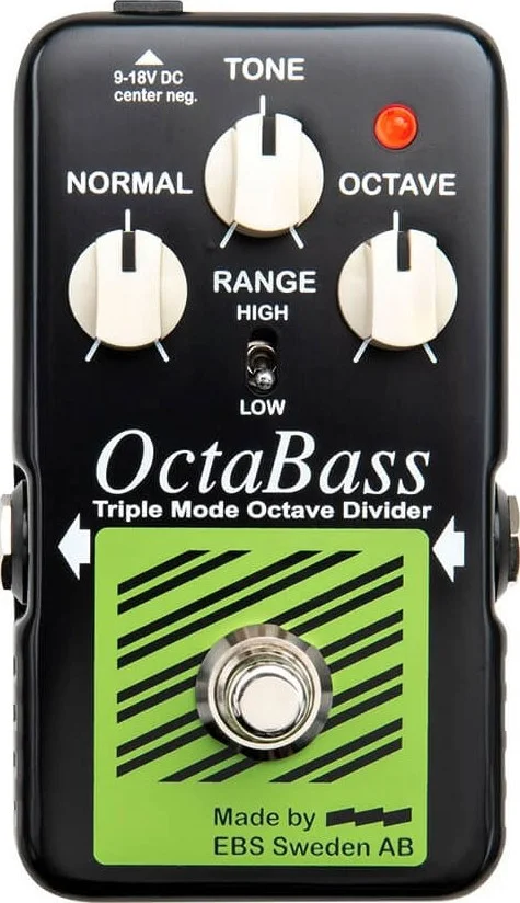 پدال اکتاو باس EBS OctaBass Blue Label Analog Triple Mode با سوییچ محدوده و کنترل صدا | EBS-OC-BL