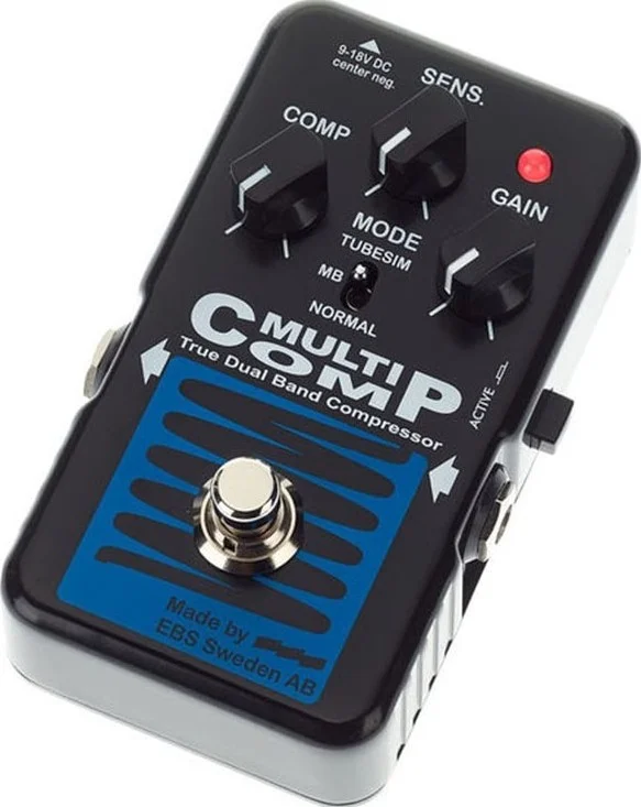 کمپرسور چند بانده باس EBS MultiComp Blue Label با TubeSim، True Bypass و تریم داخلی | EBS-MC-BL