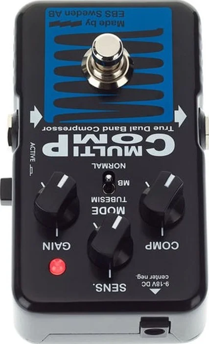 کمپرسور چند بانده باس EBS MultiComp Blue Label با TubeSim، True Bypass و تریم داخلی | EBS-MC-BL