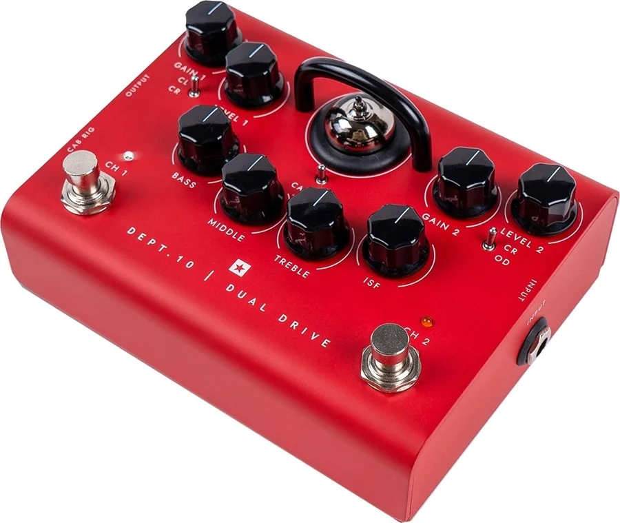 پدال دیستورشن و پری امپ ضبط Blackstar Dept.10 Dual Drive با لامپ ECC83، صدای USB، خروجی XLR DI و CabRig™ DSP | BA195010 پدال دیستورشن و پری امپ ضبط Blackstar Dept.10 Dual Drive با لامپ ECC83، صدای USB، خروجی XLR DI و CabRig™ DSP | BA195010