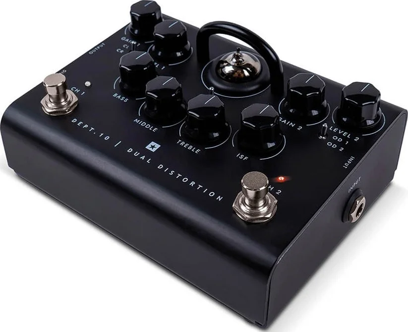 پدال دیستورشن دوگانه Blackstar Dept. 10 با لامپ، اوردرایو/دیستورشن دو کاناله با شبیه ساز کابینت XLR DI، USB، حلقه افکت | BA195012 پدال دیستورشن دوگانه Blackstar Dept. 10 با لامپ، اوردرایو/دیستورشن دو کاناله با شبیه ساز کابینت XLR DI، USB، حلقه افکت | BA195012