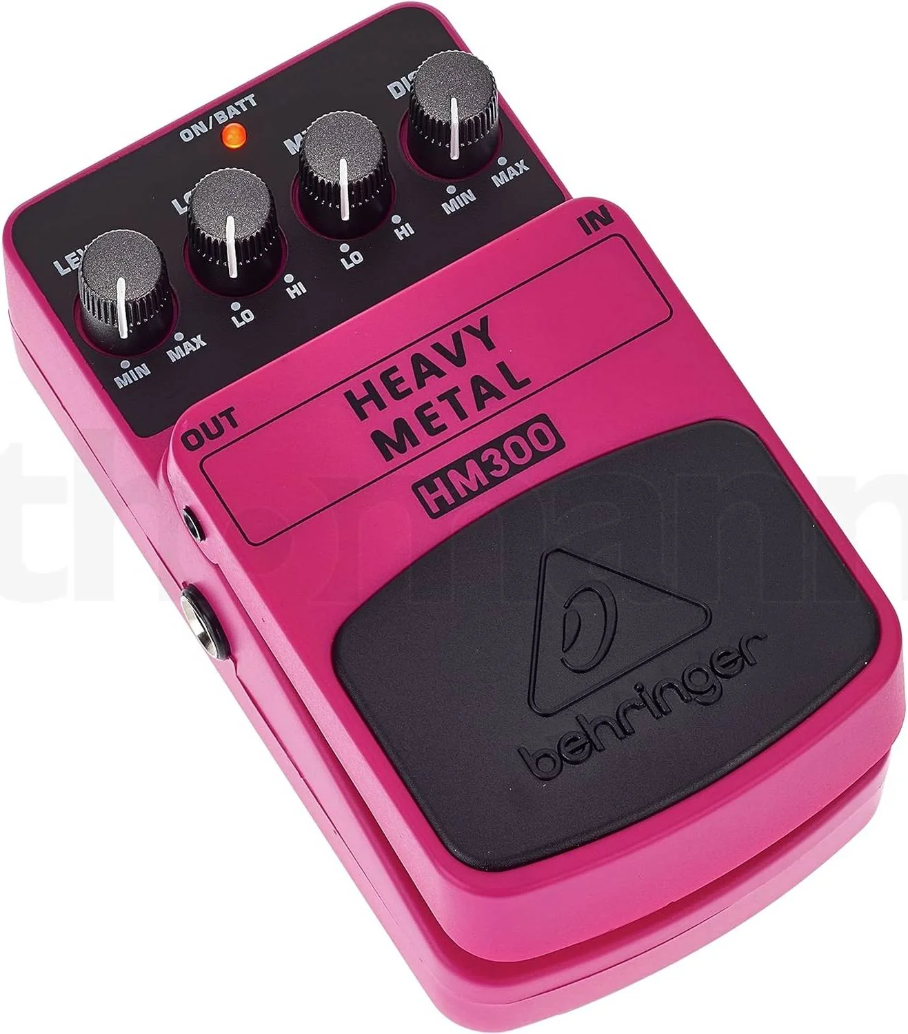 پدال دیستورشن متال سنگین Behringer HM 300، تُن اره مویی گوتنبرگ با بهره بالا، اکولایزر 2 باندی، منبع تغذیه 9 ولت | HM 300