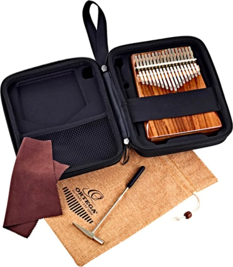 کالیمبا ۱۷ کلید ارتعا، کوک C ماژور، چوب آکاسیا یکپارچه، پرداخت براق به همراه کیف لوکس | OKB1