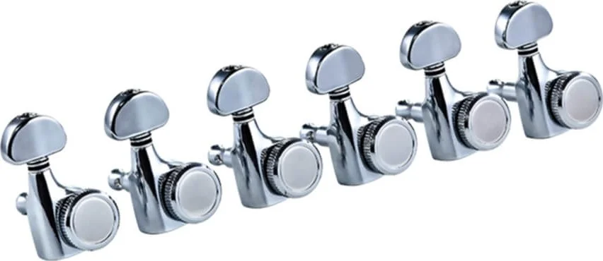 گوشی های کوک ارتعا برای گیتار، 6 تایی، کروم | OTMLOCK6L-CR