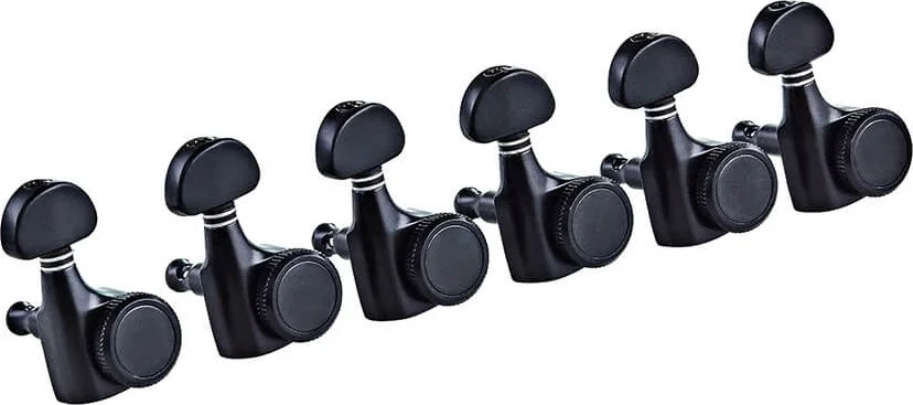 کوک گیتار اورتگا 6 تایی خطی، مشکی براق | OTMLOCK6L-GB