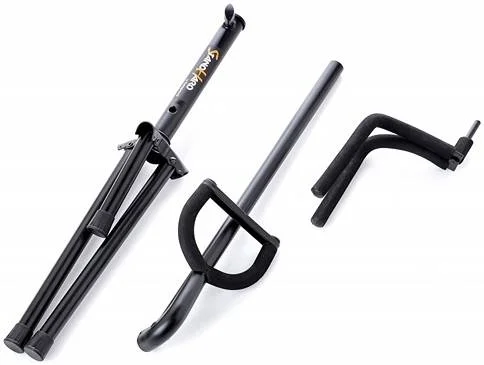 پایه گیتار و باس تاشو یونیورسال Bespeco SH700R با ارتفاع قابل تنظیم (64 تا 72 سانتی متر)، فوم EVA، بند قفل ایمنی، قابل حمل | SH700R