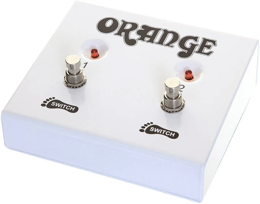 پدال دوتایی نارنجی MC-FS2 با بدنه مقاوم برای کنترل کانال و ریورب آمپلی فایرهای نارنجی، سفید | MC-FS2