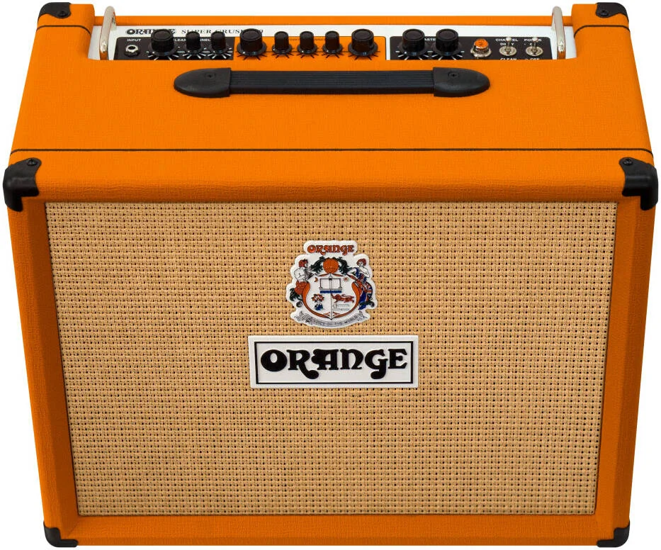 کامبو گیتار الکتریک 100 وات Orange Super Crush 100 با اسپیکر 12 اینچی Celestion G12K-150، پری امپ JFET دو کاناله، CabSim DI، ریورب و FX Loop، نارنجی | SUPER CRUSH 100 COMBO کامبو گیتار الکتریک 100 وات Orange Super Crush 100 با اسپیکر 12 اینچی Celestion G12K-150، پری امپ JFET دو کاناله، CabSim DI، ریورب و FX Loop، نارنجی | SUPER CRUSH 100 COMBO