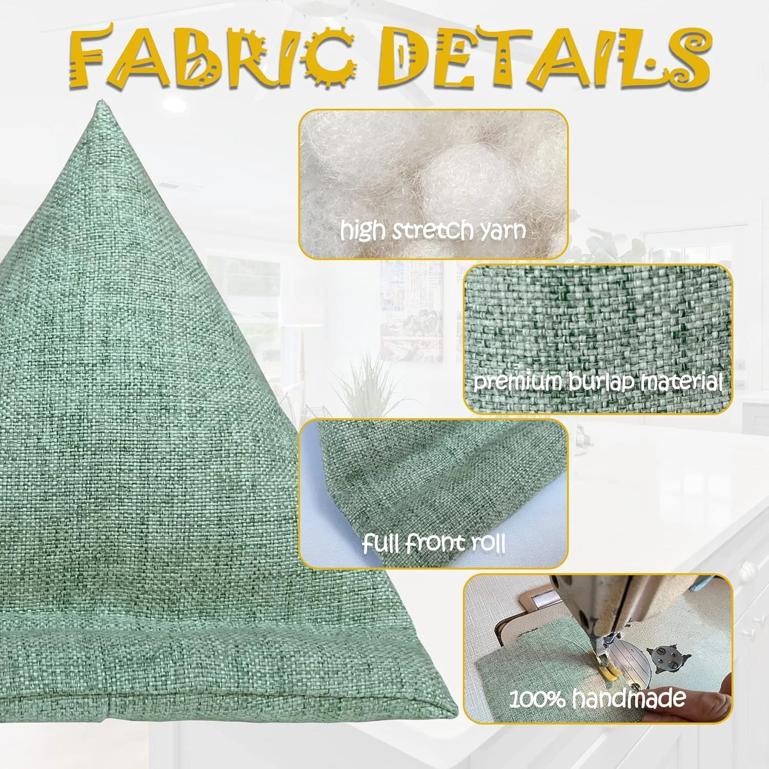 کیسه های کوسن بالشتی WARMTONE، نگهدارنده تلفن همراه برای میز، پایه تلفن و تبلت پارچه ای نرم برای تخت/کنار تخت، پایه موبایل انعطاف پذیر با اندازه جهانی، سبز