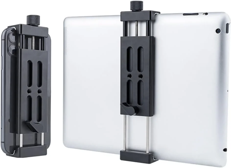 نگهدارنده تبلت یونیورسال، سازگار با اندازه 7.5 تا 11 اینچ، ساختار فلزی با پیچ 1/4 اینچی و پایه دم چلچله ای ARCA