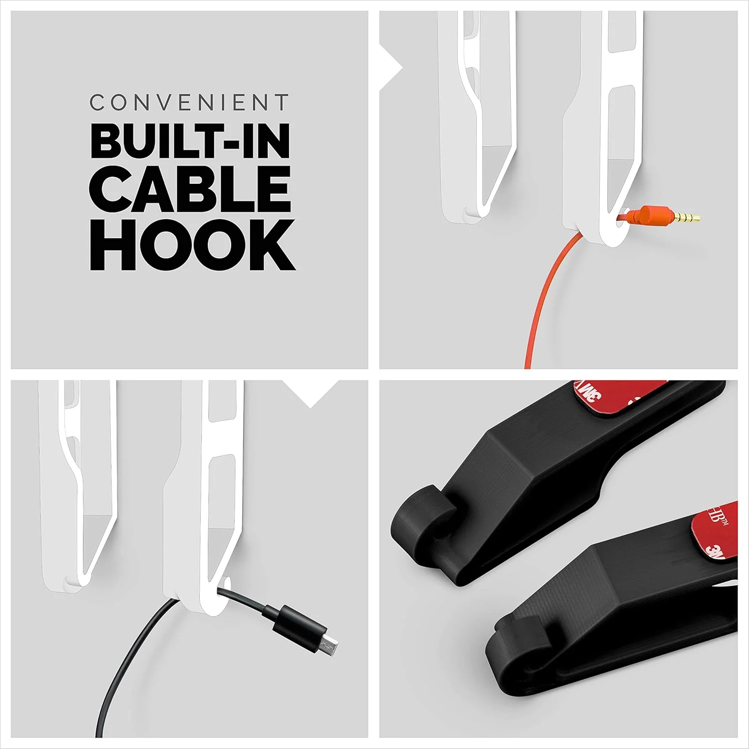 نگهدارنده دیواری تبلت یونیورسال BRAINWAVZ مناسب برای آیپد ایر، مینی و پرو، گلکسی تب نوت، سرفیس، آیفون، پیکسل و غیره، چسب 3M VHB، بدون پیچ (مشکی)