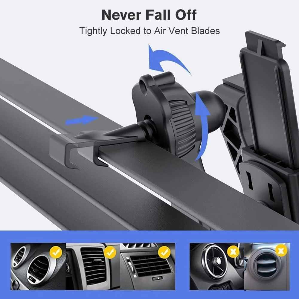 پایه تبلت OHLPRO برای داشبورد خودرو، پایه مکنده آیپد برای شیشه کامیون با گیره بازوی انعطاف پذیر، برای همه آیپدها و تبلت های سامسونگ گلکسی 7 تا 11 اینچی، چرخش 360 درجه، مشکی