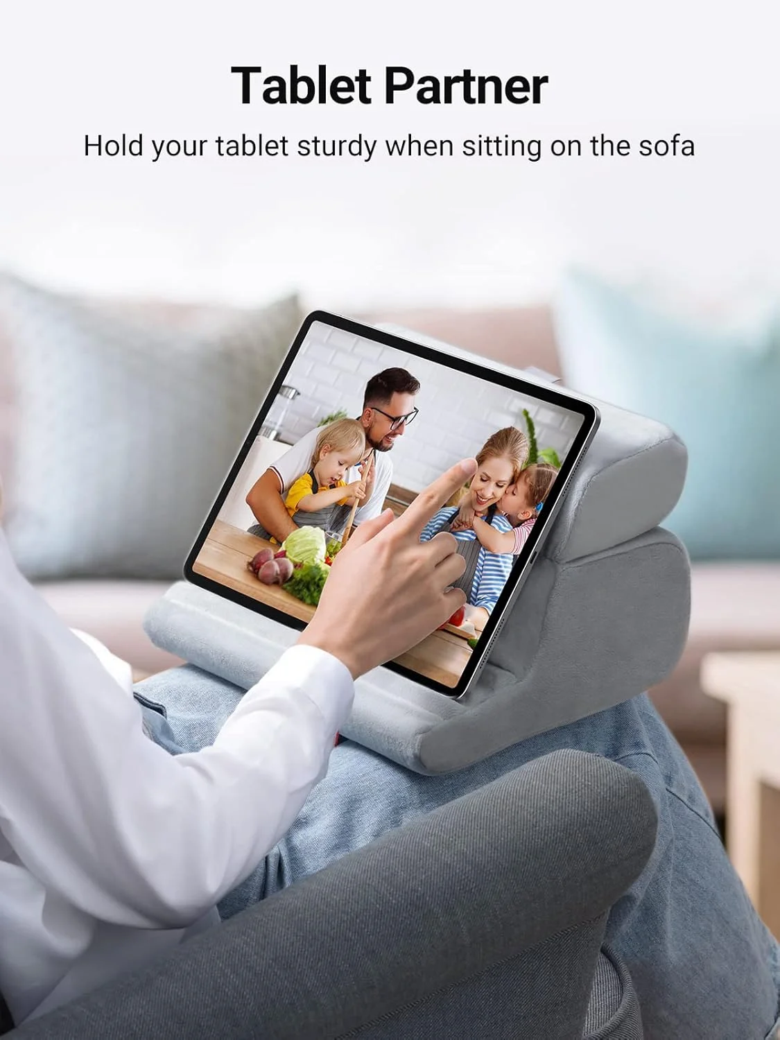 UGREEN Tablet Pillow Stand for Lap Soft Holder Bed with 3 Viewing Angles Adjustable Home Office Accessories Compatible with iPad Pro 13 12 11 10.5 Air Mini 5 4 3 2 Phone 16 15 14 E-Reader Grey UGREEN Tablet Pillow Stand for Lap Soft Holder Bed with 3 Viewing Angles Adjustable Home Office Accessories Compatible with iPad Pro 13 12 11 10.5 Air Mini 5 4 3 2 Phone 16 15 14 E-Reader Grey