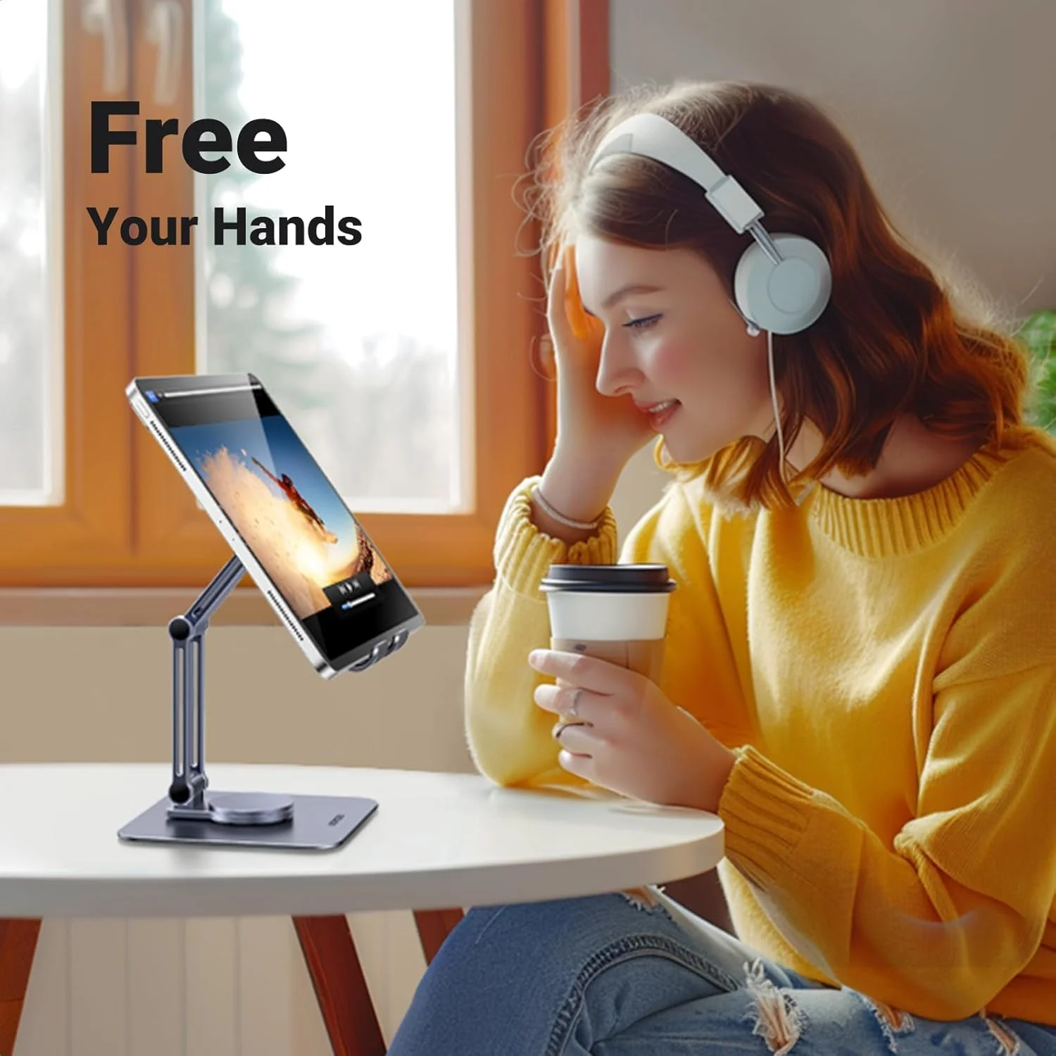 پایه تبلت رومیزی UGREEN با پایه چرخان 360 درجه، نگهدارنده تبلت آلومینیومی قابل حمل، لوازم جانبی قابل تنظیم برای دفتر کار خانگی، سازگار با آیپد پرو 11 ایر مینی 6 5 خاکستری پایه تبلت رومیزی UGREEN با پایه چرخان 360 درجه، نگهدارنده تبلت آلومینیومی قابل حمل، لوازم جانبی قابل تنظیم برای دفتر کار خانگی، سازگار با آیپد پرو 11 ایر مینی 6 5 خاکستری