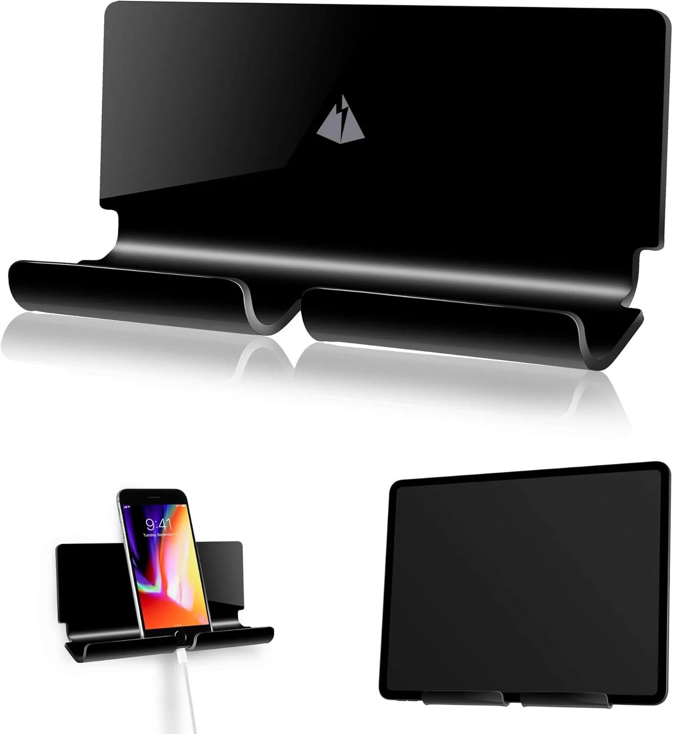 پایه نگهدارنده دیواری چسبی TXEsign برای تبلت، تلفن هوشمند و کتابخوان الکترونیکی (مشکی) پایه نگهدارنده دیواری چسبی TXEsign برای تبلت، تلفن هوشمند و کتابخوان الکترونیکی (مشکی)