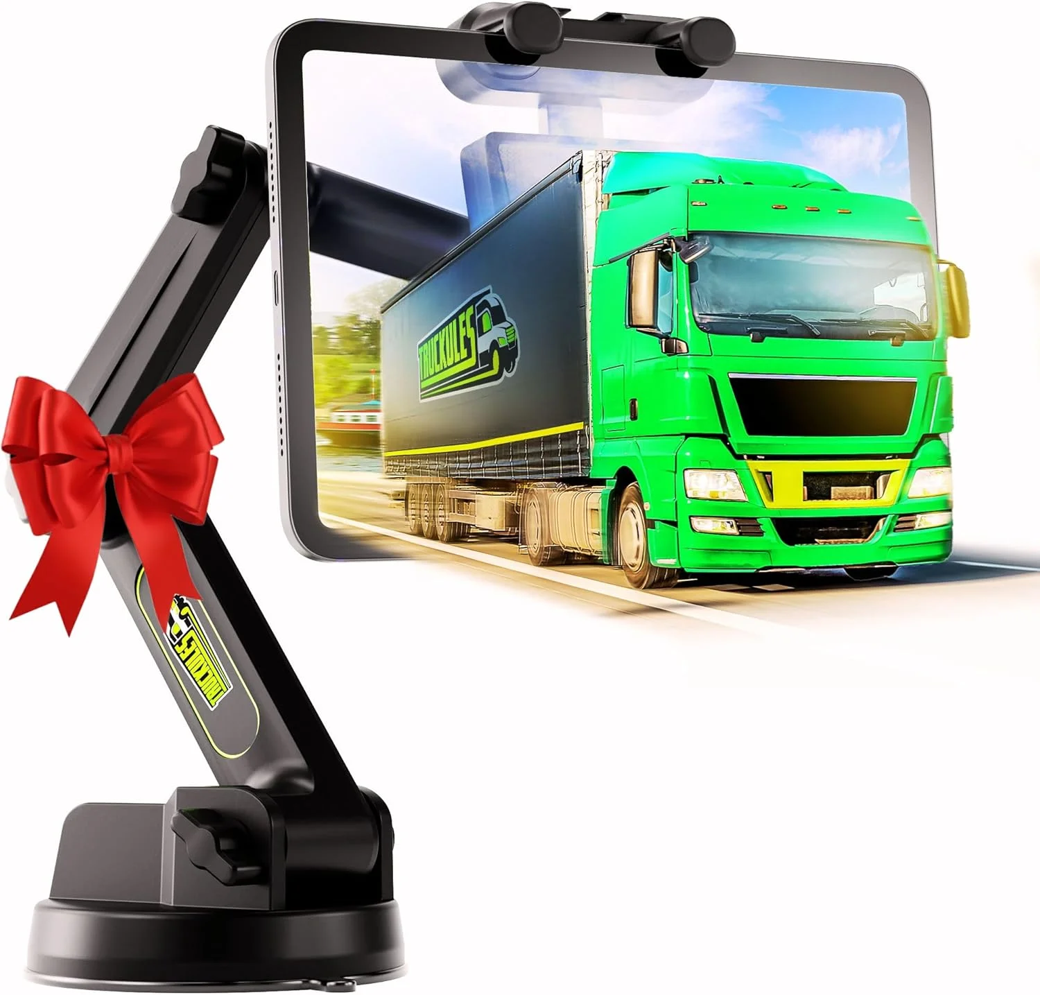نگهدارنده تبلت برای کامیون - پایه تبلت آیپد برای کامیون، پایه مکنده فوق العاده قوی، بازوی بلند 16.7 اینچی و پایدار، نگهدارنده دستگاه و آیپد برای داشبورد، شیشه جلو و پنجره - مناسب رانندگان کامیون نگهدارنده تبلت برای کامیون - پایه تبلت آیپد برای کامیون، پایه مکنده فوق العاده قوی، بازوی بلند 16.7 اینچی و پایدار، نگهدارنده دستگاه و آیپد برای داشبورد، شیشه جلو و پنجره - مناسب رانندگان کامیون