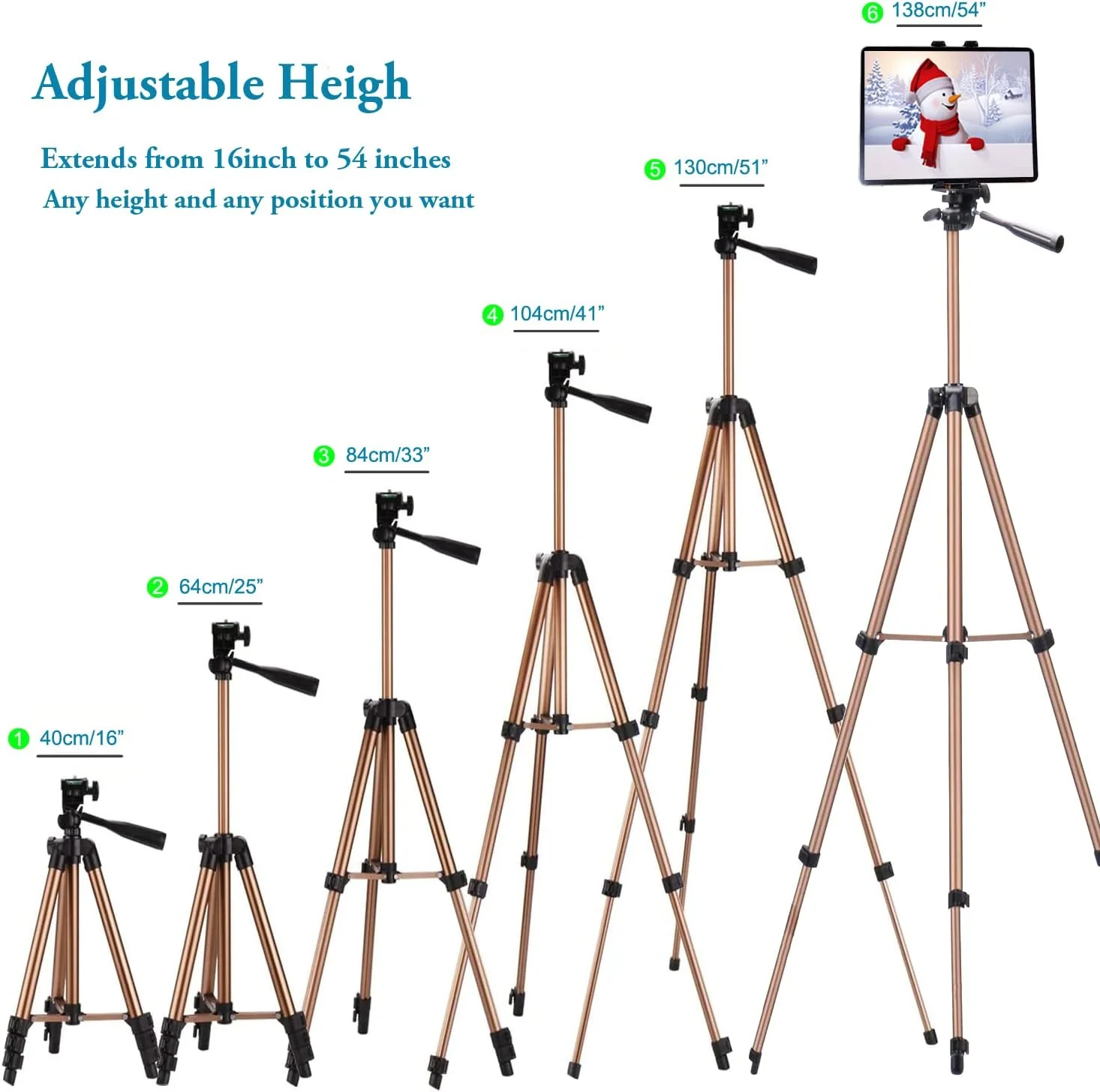 سه پایه Peastrex برای آیپد آیفون، پایه نگهدارنده تبلت و گوشی 3 در 1، سبک وزن 54 اینچی با ریموت برای تبلت و گوشی 3.5 تا 13.5 اینچی، آیپد پرو ایر مینی 12.9 11 10.5 9.7، آیفون پرو 12 11 سه پایه Peastrex برای آیپد آیفون، پایه نگهدارنده تبلت و گوشی 3 در 1، سبک وزن 54 اینچی با ریموت برای تبلت و گوشی 3.5 تا 13.5 اینچی، آیپد پرو ایر مینی 12.9 11 10.5 9.7، آیفون پرو 12 11