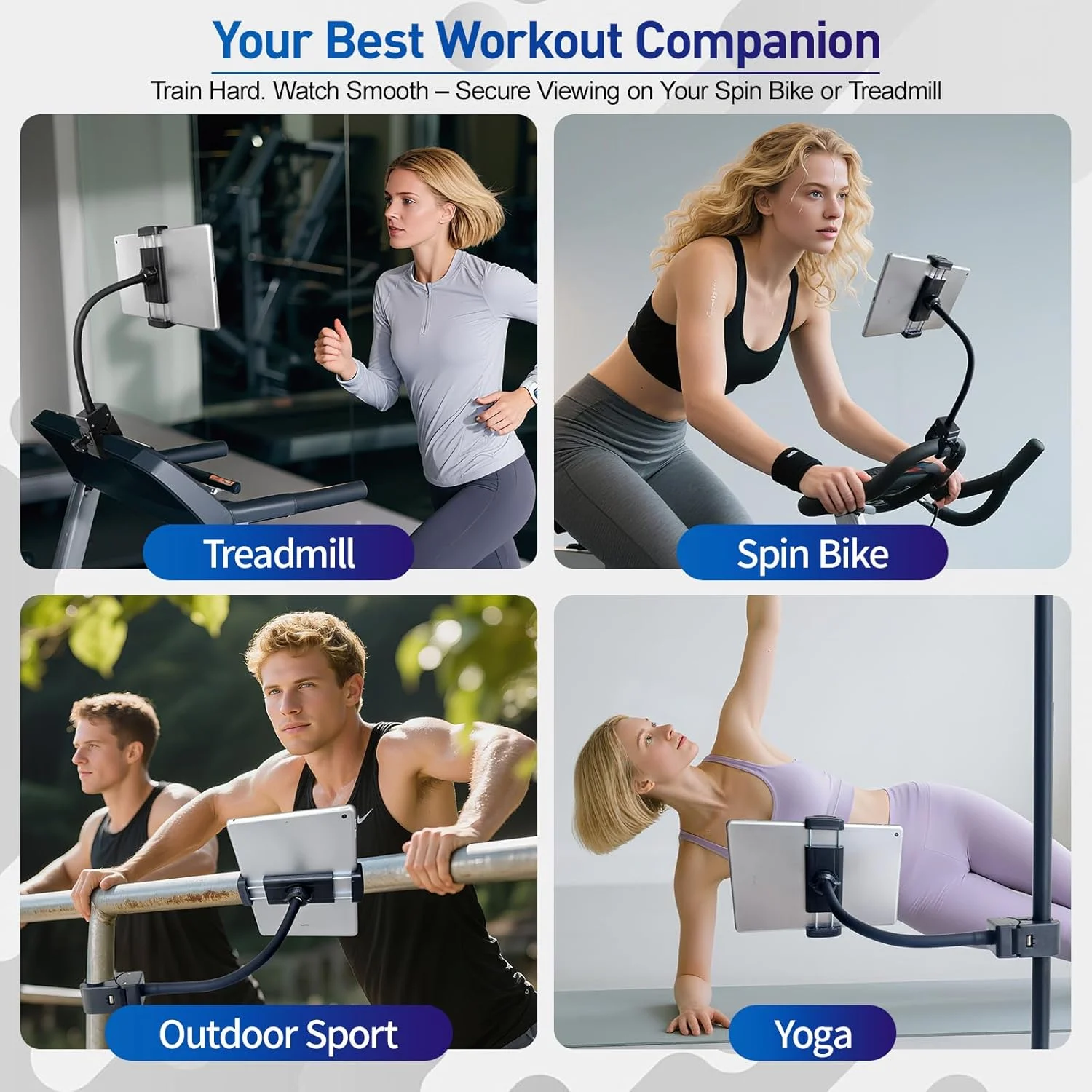 نگهدارنده تبلت گیره ای برای تردمیل، پلوتون، دوچرخه ورزشی، الپتیکال، پایه میکروفون، بازوی گردن غازی 30 سانتی متری سنگین با هسته فلزی، چرخش 360 درجه، پایه گیره ای آیپد مناسب برای آیپد، آیفون، کیندل، سوییچ 4 تا 13 اینچی نگهدارنده تبلت گیره ای برای تردمیل، پلوتون، دوچرخه ورزشی، الپتیکال، پایه میکروفون، بازوی گردن غازی 30 سانتی متری سنگین با هسته فلزی، چرخش 360 درجه، پایه گیره ای آیپد مناسب برای آیپد، آیفون، کیندل، سوییچ 4 تا 13 اینچی