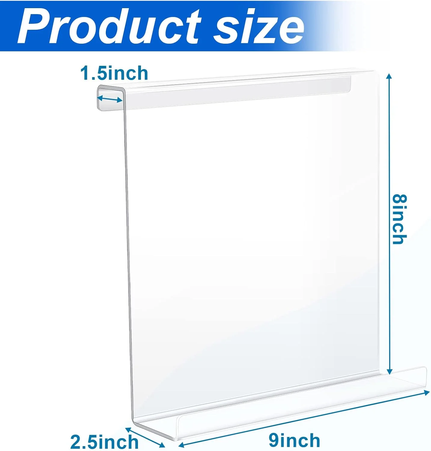 نگهدارنده کتاب تردمیل جتک، قفسه مطالعه اکریلیک شفاف برای تردمیل، نگهدارنده جهانی تبلت، مجلات و کتاب برای ورزشگاه (23 x 20 x 6 سانتی متر)