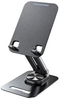 پایه تبلت تاشو Powerway TM530 - نگهدارنده رومیزی قابل تنظیم برای تبلت ها و تلفن های تا 12 اینچ، پایه چند منظوره قابل حمل برای استفاده در خانه و محل کار