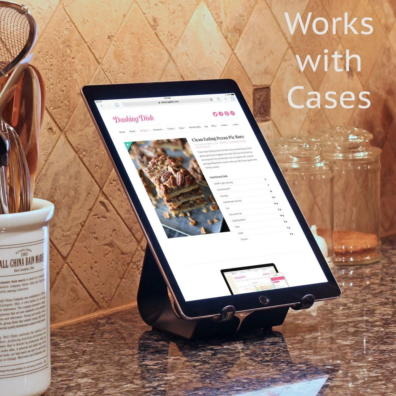 پایه استیل مشکی سیمپلکس - ساخت آمریکا - سازگار با آیپد اپل