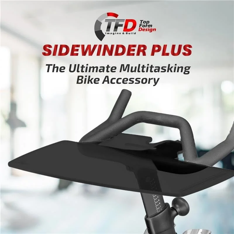میز لپ‌تاپ TFD The Sidewinder+ | سازگار فقط با دوچرخه پلوتون پلاس | نگهدارنده عالی برای لپ‌تاپ، تبلت، تلفن، کتاب و موارد دیگر - بهترین لوازم جانبی پلوتون