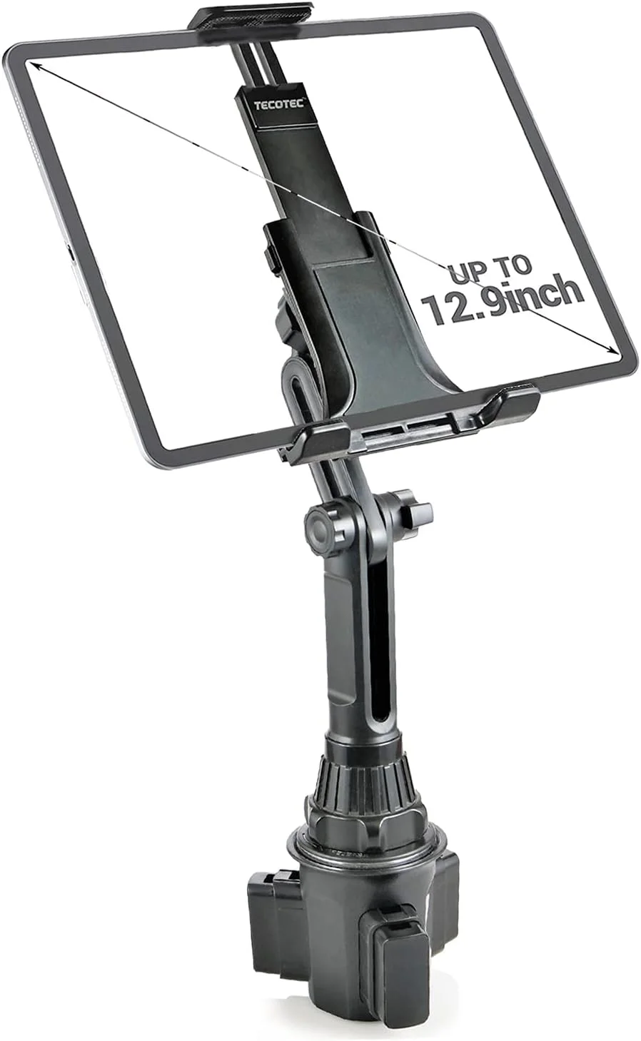 پایه نگهدارنده تبلت و موبایل داخل خودرو، مدل 2 در 1 با گردن بلند 13 اینچی مناسب برای انواع گوشی‌های موبایل و تبلت‌ها